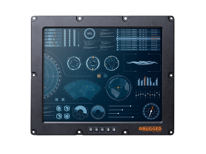 19in Rugged Flat Panel Display_front